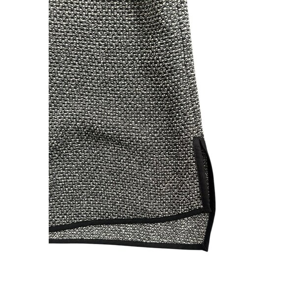 Marks & Spencer Autograph  Boxy Short Sleeve Top Tweed Black Piping UK 14/US 10 - Picture 5 of 11